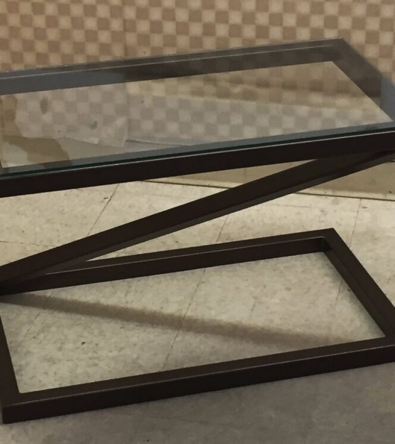 Metal-and-Glass-Accent-Table